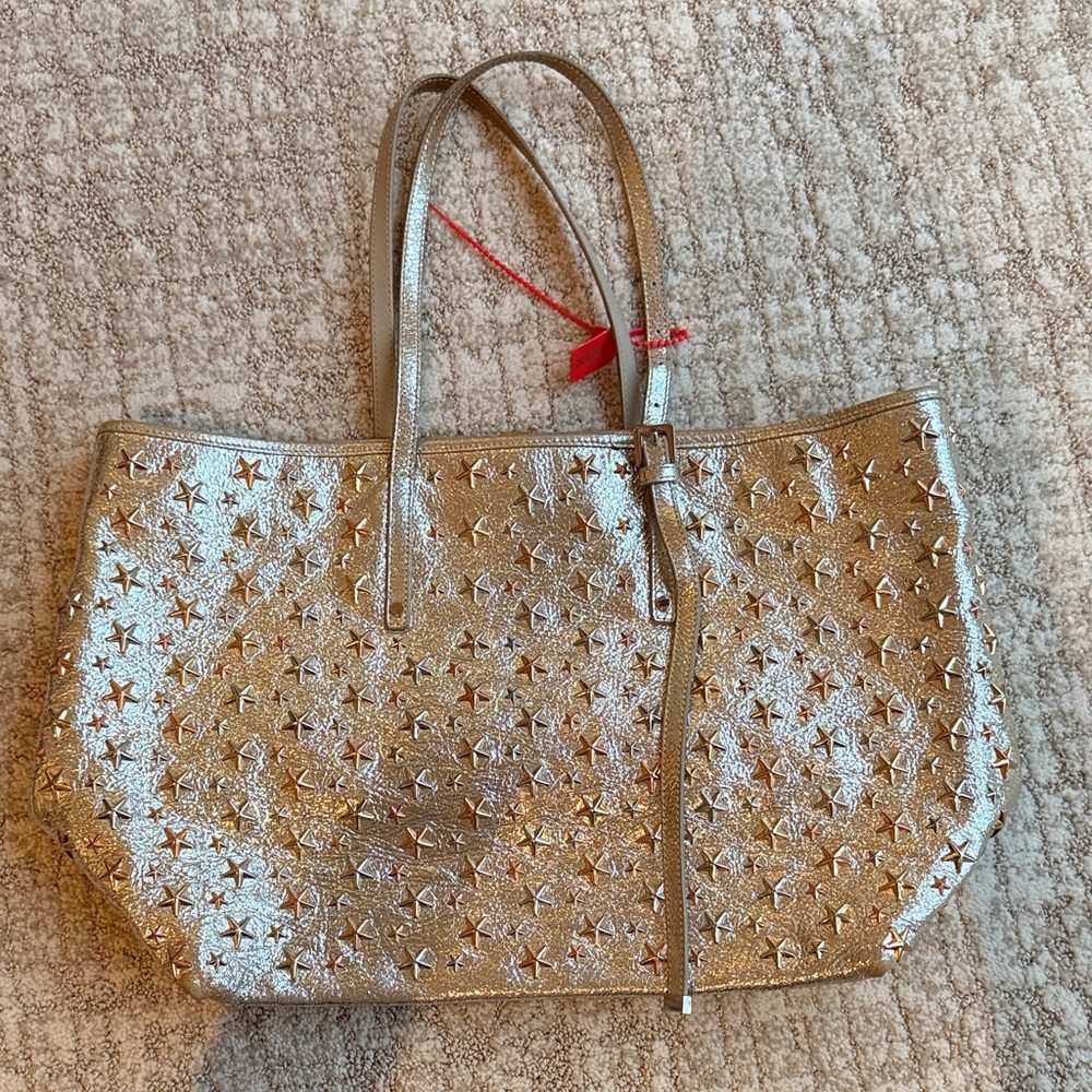 Jimmy Choo Metallic Star Tote